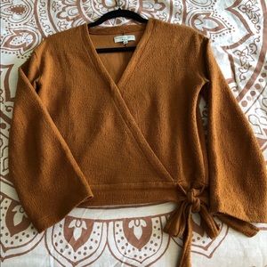 Madewell texture & thread wrap top